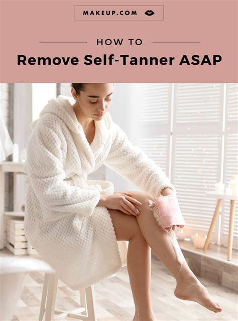 remove streaky self tan.